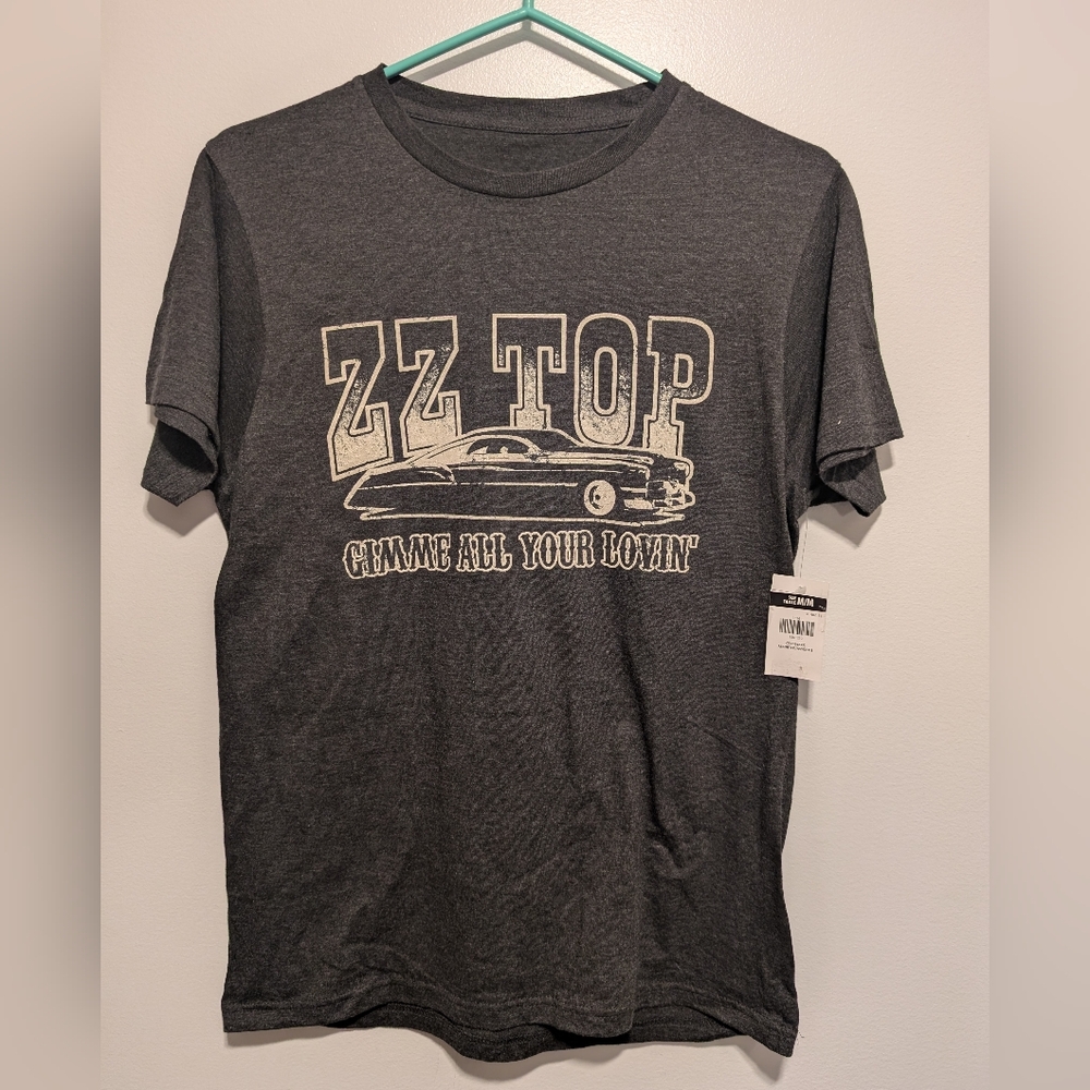ZZ Top Graphic Tee in Gray Adult Size MM